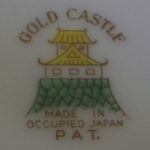 [Gold Castle plate detail]
