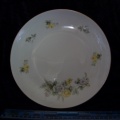 Plate with yellow and white roses (front)