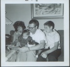 1962-11: Sandra, Ray, Larry and Lori Foley (with Sylvester)